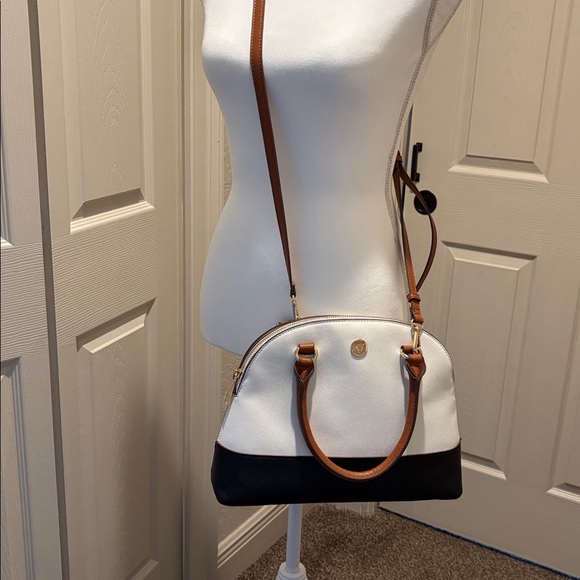 Anne Klein Beige Logo Lining Satchel Pre-loved Excellent Condition - Picture 4 of 9